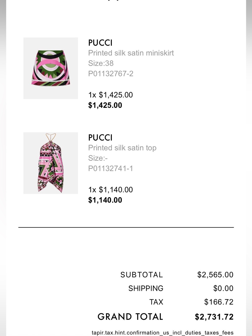 Emilio Pucci - Vivara Printed silk miniskirt and Top - Picture 6 of 9